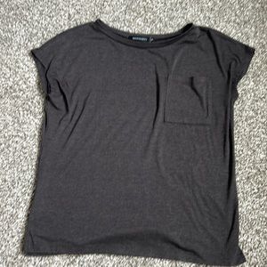 Merokeety size small gray Tshirt oversized short sleeves